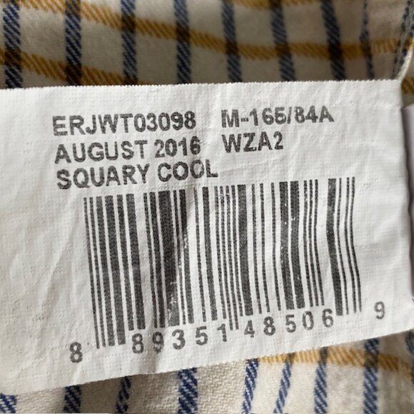 ROXY Squary Cool Yellow Blue Plaid Grunge Flannel Shirt Medium - Picture 13 of 13